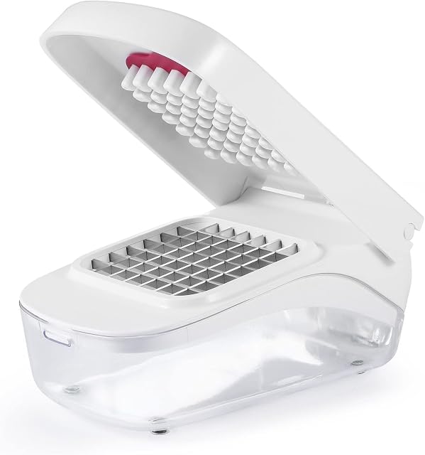 Holdfiturn Vegetable Chopper Time and Labor-Saving Onion Chopper Food Dicer Salad Chopper 20 * 12.5 * 10CM White
