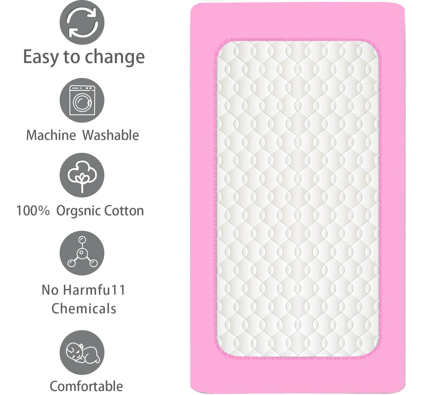Lenzuola Angoli Elastici Lenzuolo Jersey Per Lettino Bambini Julius Zöllner - 100% Cotone Con Angoli Elasticizzati Lenzuola Lettino Bambini 60x120 - 5