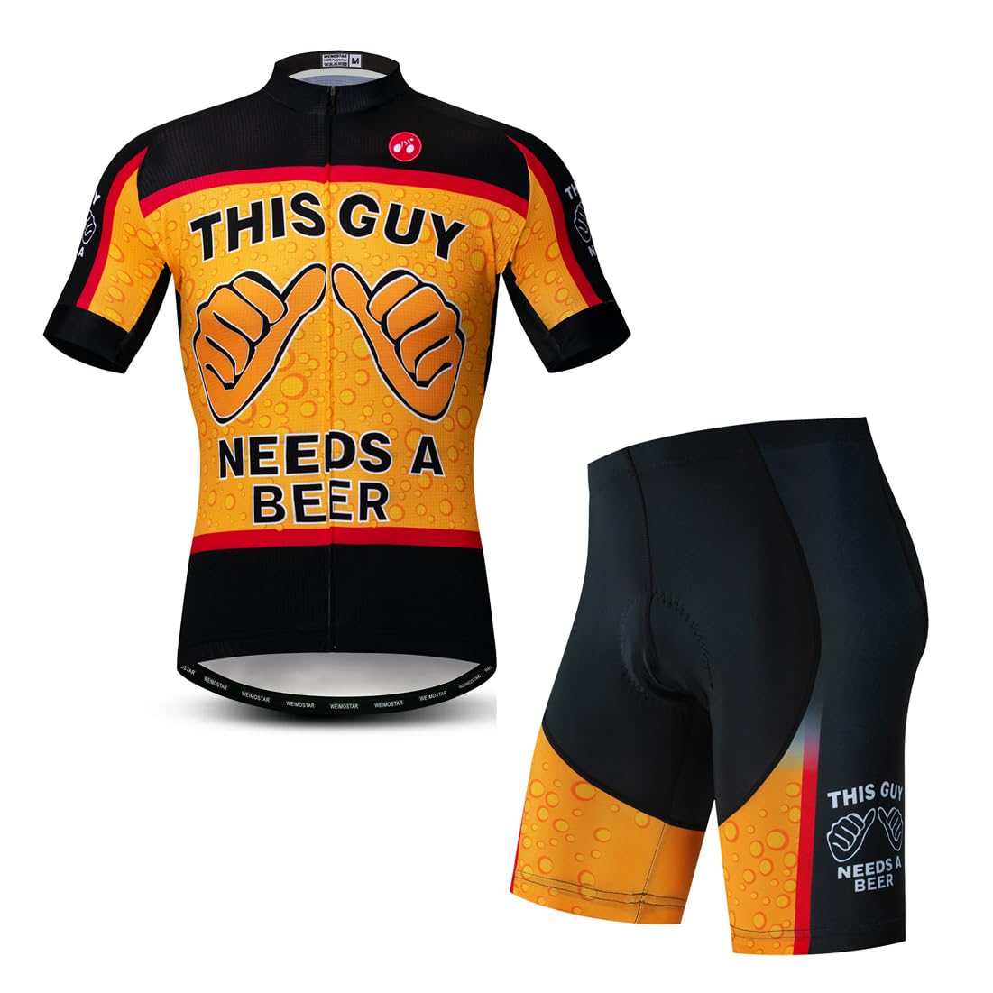 Rennrad Trikot Set Herren Sommer Radtrikot Anzug Radbekleidung für Männer 4D Gel Fahrradbekleidung Fahrrad Bekleidung CF00