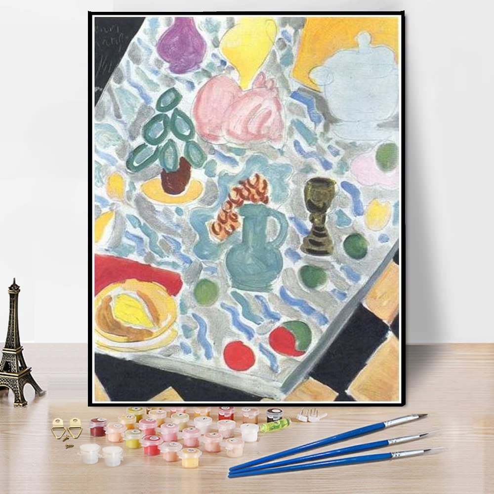 Amazon | DIY 数字油絵 アンリ・マティスのチョコレートポットのある