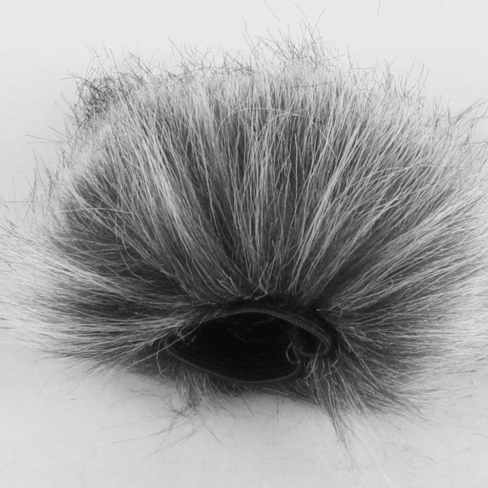 Bonnette Anti-Vent en Fourrure pour Microphone enregistreur numérique Portable Zoom H1n/H1 Réduction Efficace du Bruit pour l'enregistrement en extérieur