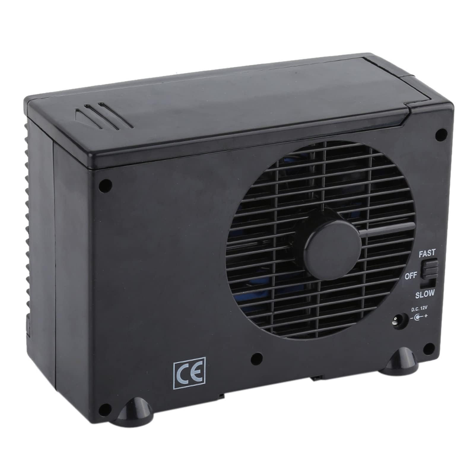 Ejoyous 12V Mini Klimaanlage Auto Ventilator, Einstellbarer tragbarer Lüfter Heizung Fenster Entfroster mit Zwei Geschwindigkeiten und Zigarettenanzünder-Kabel für Auto-PKW-LKW zu verwenden