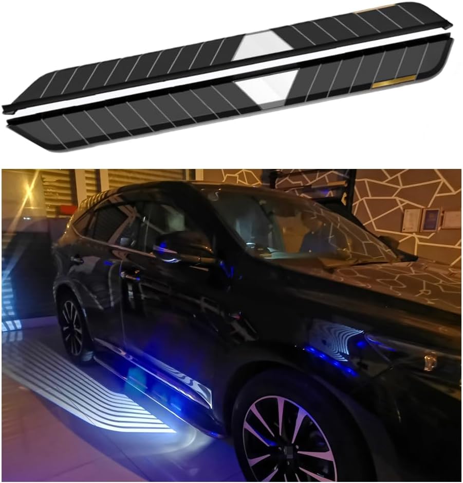 Running Boards Side Step Rail Board with Lights Fits for Jeep Grand Cherokee 2023-2025, Wind