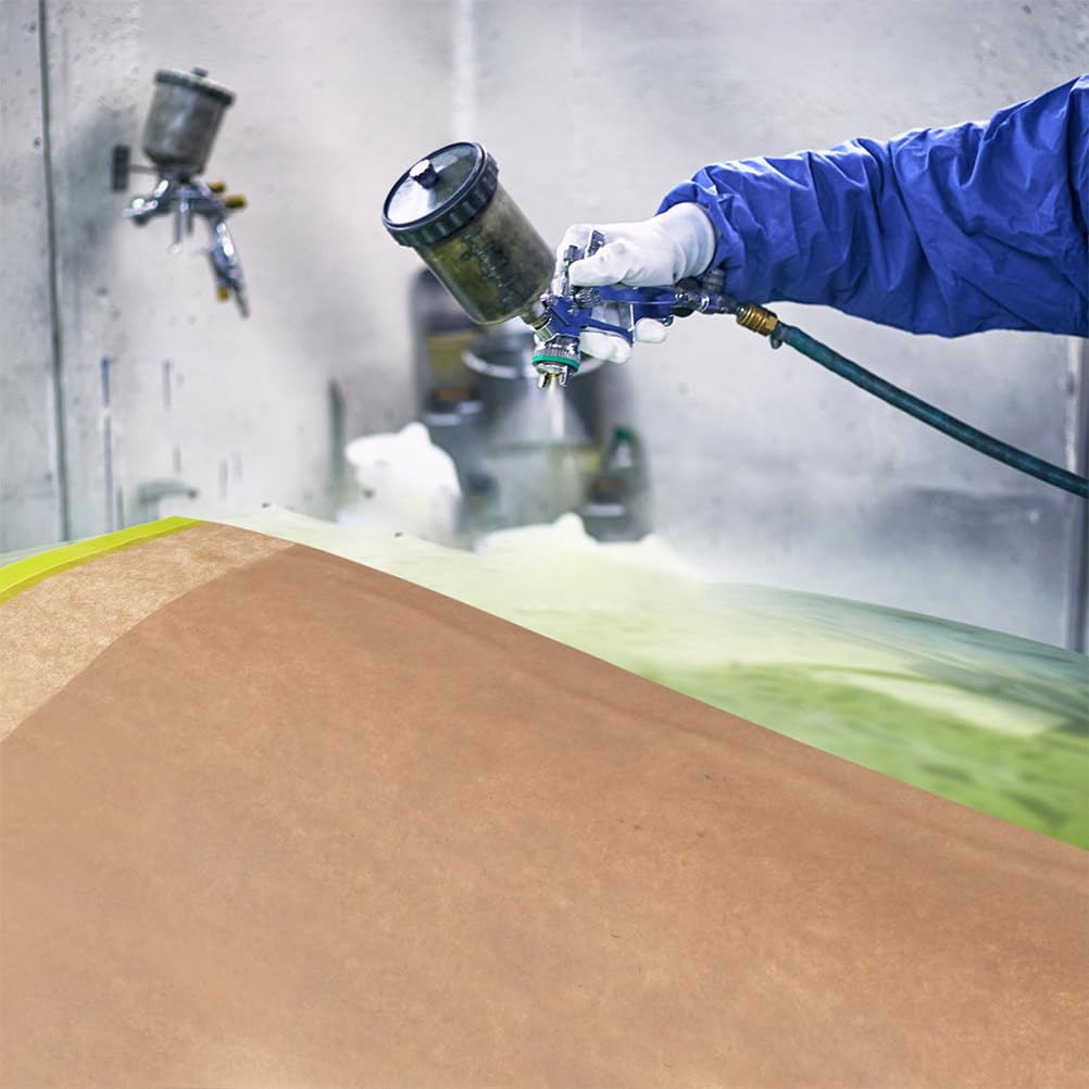 Abdeckpapierrolle Mit Klebeband 59.06In X 0.06In Halbtransparente Abdeckfolie Für Auto Lackierarbeiten Wand- Und Bodenbelag Malerpapier Schablonen Schneiden