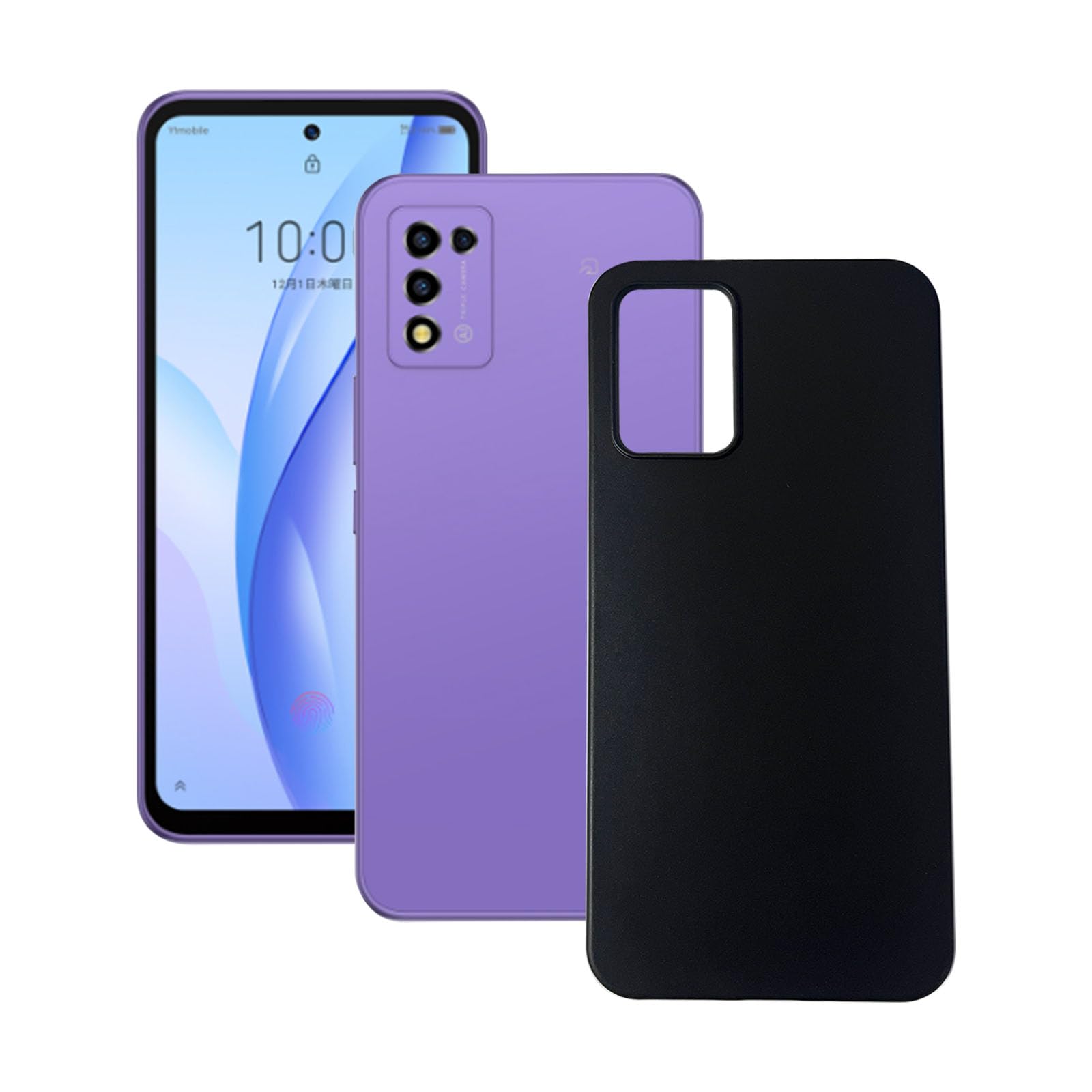 Libero 5G III A202ZT ブラック　クリアケース付き Amazon.co.jp: ZTE Libero 5G III ケース クリア ショルダー