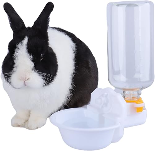 RUBYHOME Botellas de agua sin BPA de 17 onzas para conejos hurones gatos y otros animales pequeños dispensador de agua antidesbordamiento para caja
