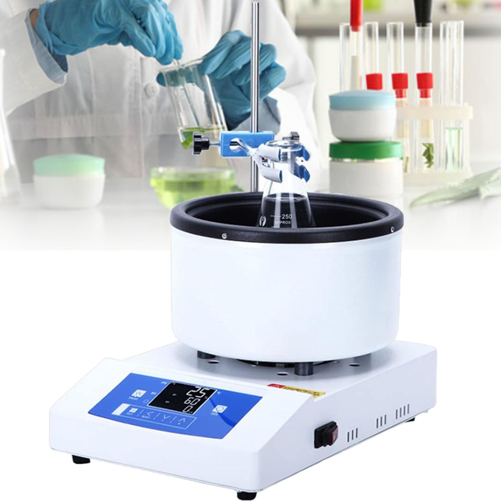 ylpddmm 300W/500W/750W Laboratory Magnetic Stirring Heating Pot 5L