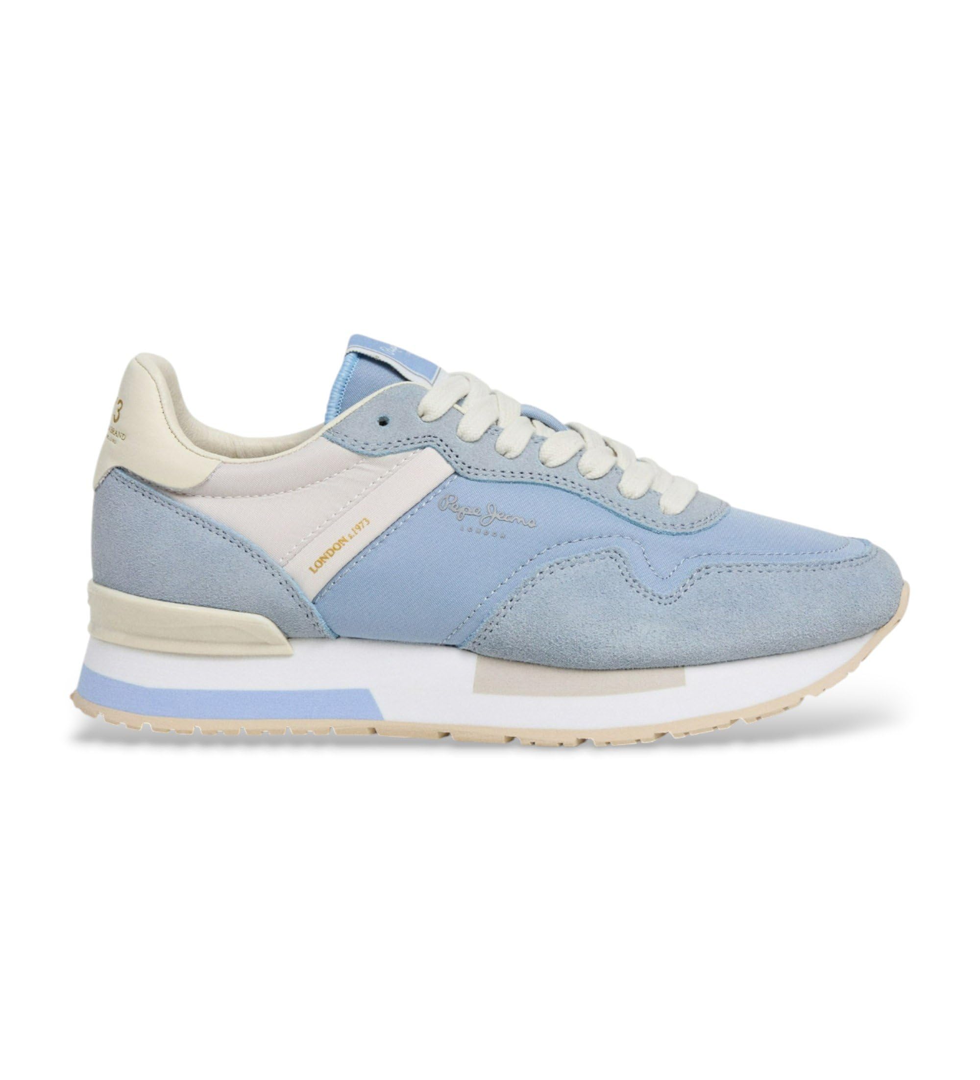 Pepe Jeans Women's HAILON Basic W Sneak, Blue (Fade Blue), 6 UK