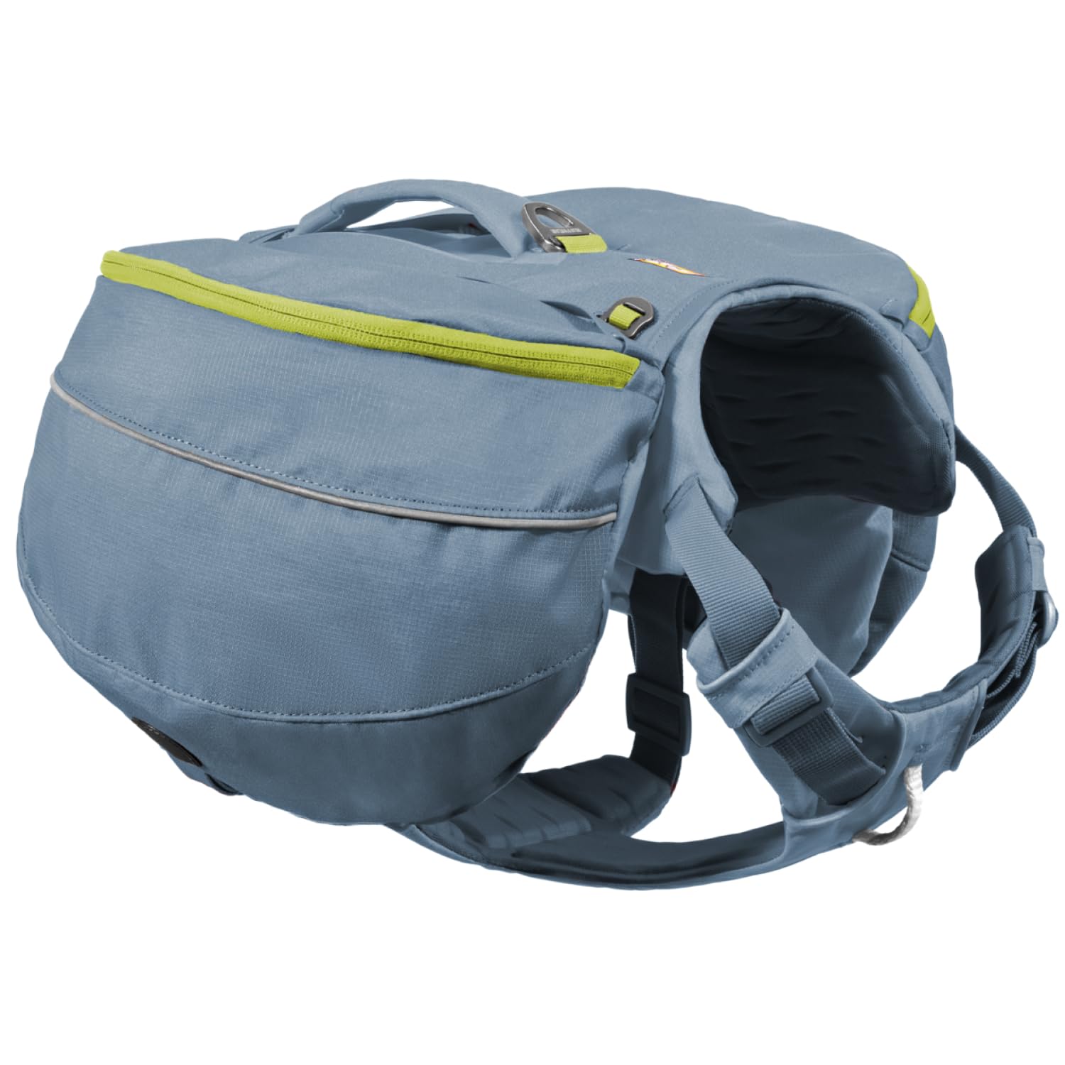 RUFFWEAR Palisades – Sac modulaire pour chien et sac de voyage, sac à dos léger pour randonnée et promenade avec harnais intégré, taille M, lac glacier