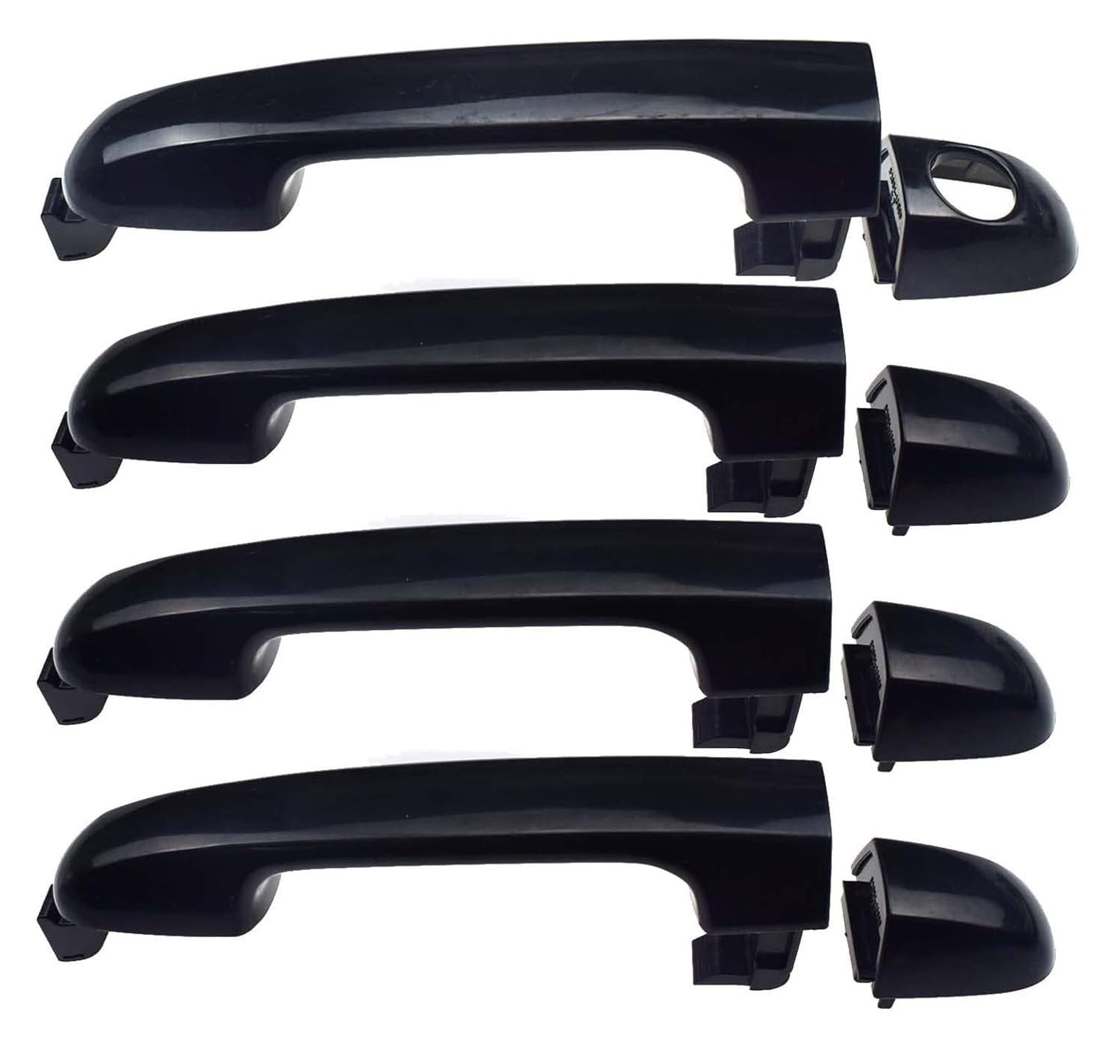 Qwqthgs Front Rear 4Pcs Car Exterior Door Handle Cap For Hyundai I20 2007-2014 82651-1J000 83652-1J000 83652-1J000ca Car Exterior Door Handle