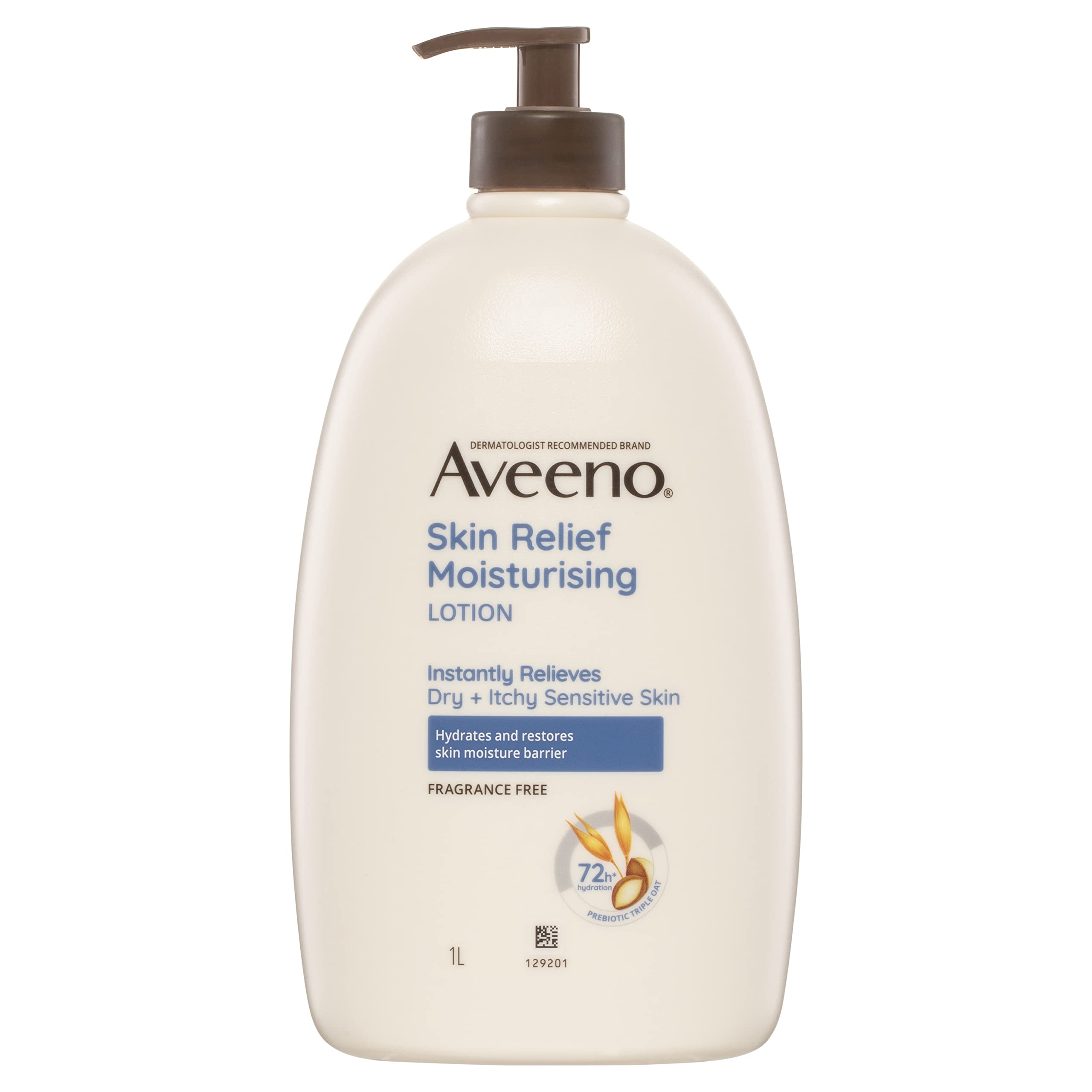 Aveeno Skin Relief Fragrance Free Body Lotion Shea Butter 72-Hour Intense Hydration Protect Extra...