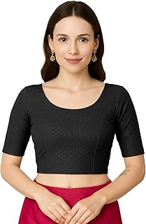 Jaanvi fashion Women's Cotton Dobi Blouse - Readymade Stylish Blouse for Sarees | Comfortable &amp; Trendy Ethnic Wear | Multi...