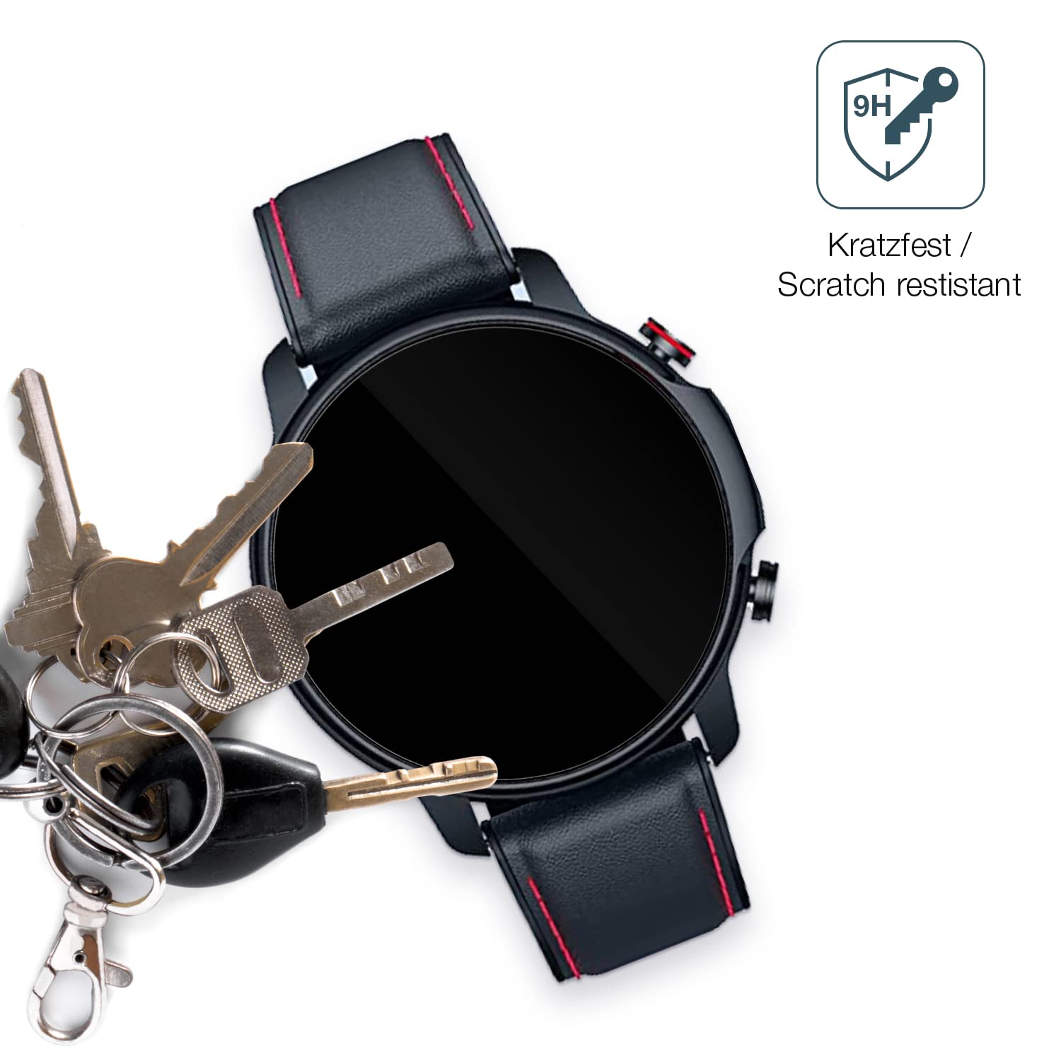 5x Pellicola Protettiva per Motsfit 1,32 pollice Smartwatch Protezione Schermo