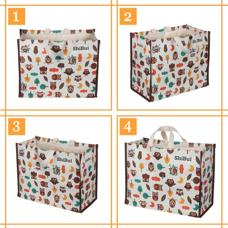 Image of SHIBUI Big Heavy Duty Large Eco Waterproof Cotton Canvas Cloth Grocery Shopping Bag for Men Ladies Vegetable Milk Fruits with Hand Carry Handle Lunch Box Jhola Tote Bags (6, Multi-Color)