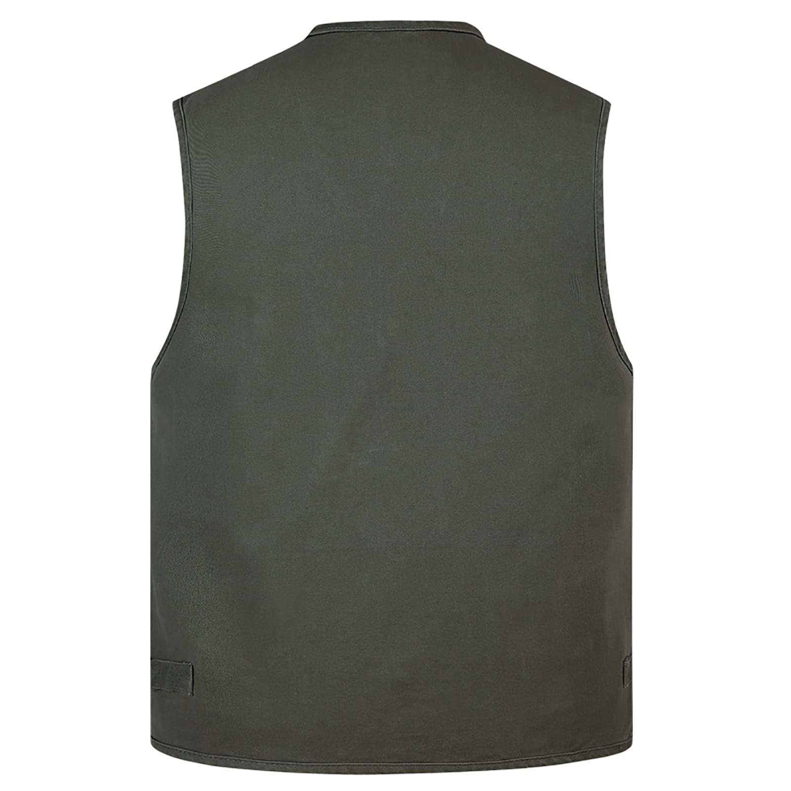 Hombres Chaleco de Pesca con Multibolsillos Respirable para Cámping Fotografía Caza Senderismo Viajes(Size:3XL,Color:Verde)