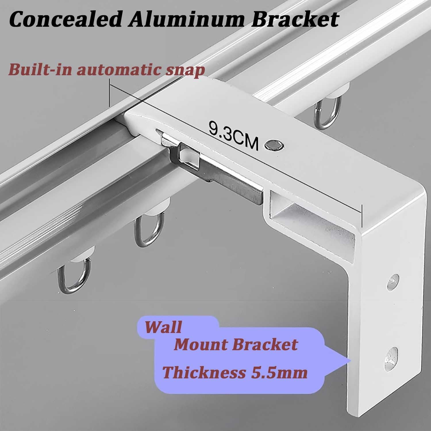 Riel para puerta corrediza de granero de aluminio grueso resistente, sistema de polea silenciosa de doble fila, rieles blancos de 6 m para separadores de habitaciones y decoración del hogar, ideal