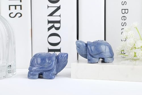 Miniatura 4 de Regalos de tortugas marinas de aventurinas azules para mujeres, estatua de tortuga, hecha a mano, cristal curativo natural, lindo océano azul,