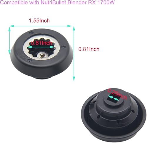 Miniatura 2 de Kit de enchufe de repuesto para licuadora, compatible con Nutri Blender RX 1700W (1 unidad)