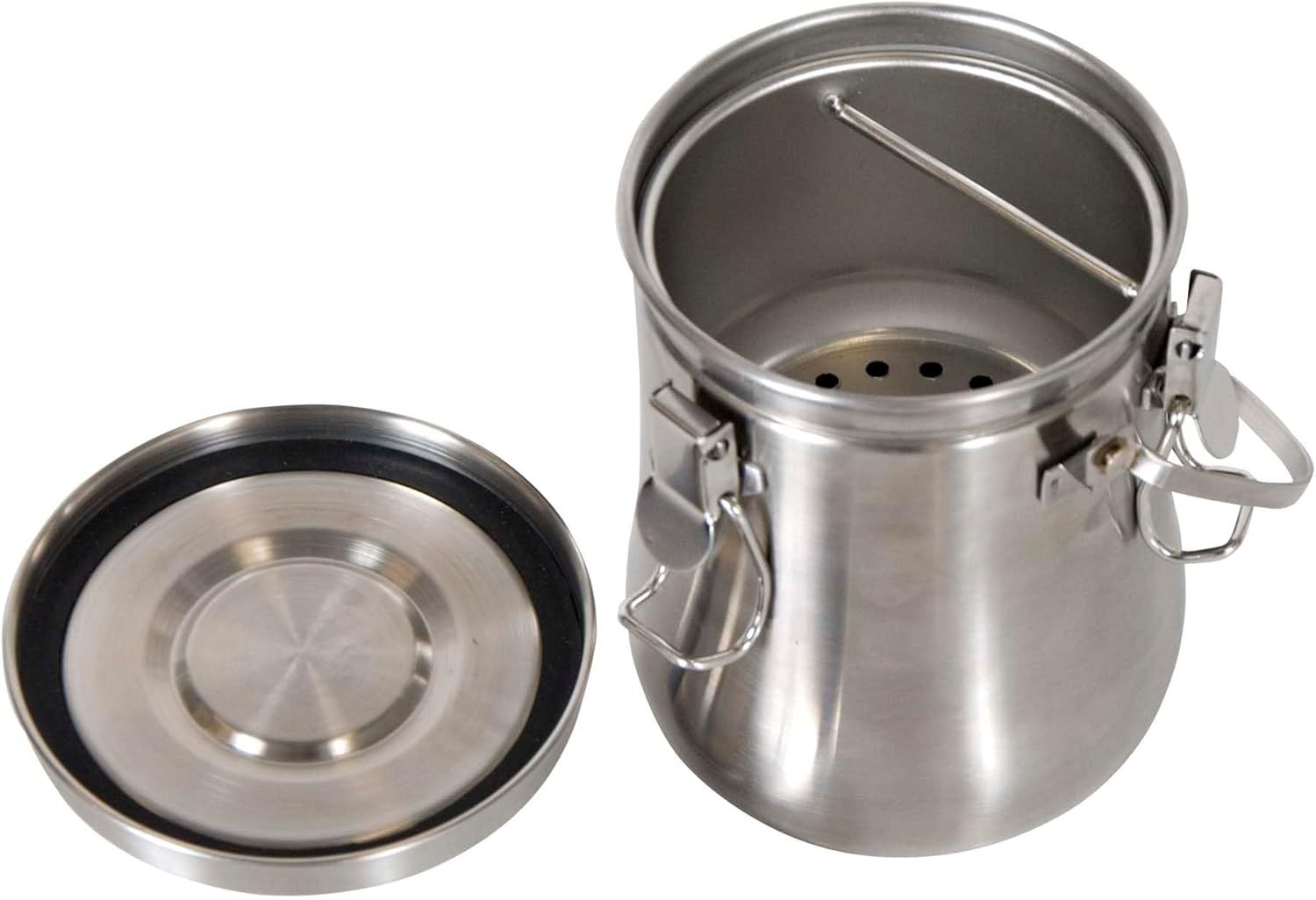 Creative Mark Newton Air-Tight Stainless Steel Brush Washer- Deluxe Leak-Proof Paintbrush Cleaning System for Artists & Painters