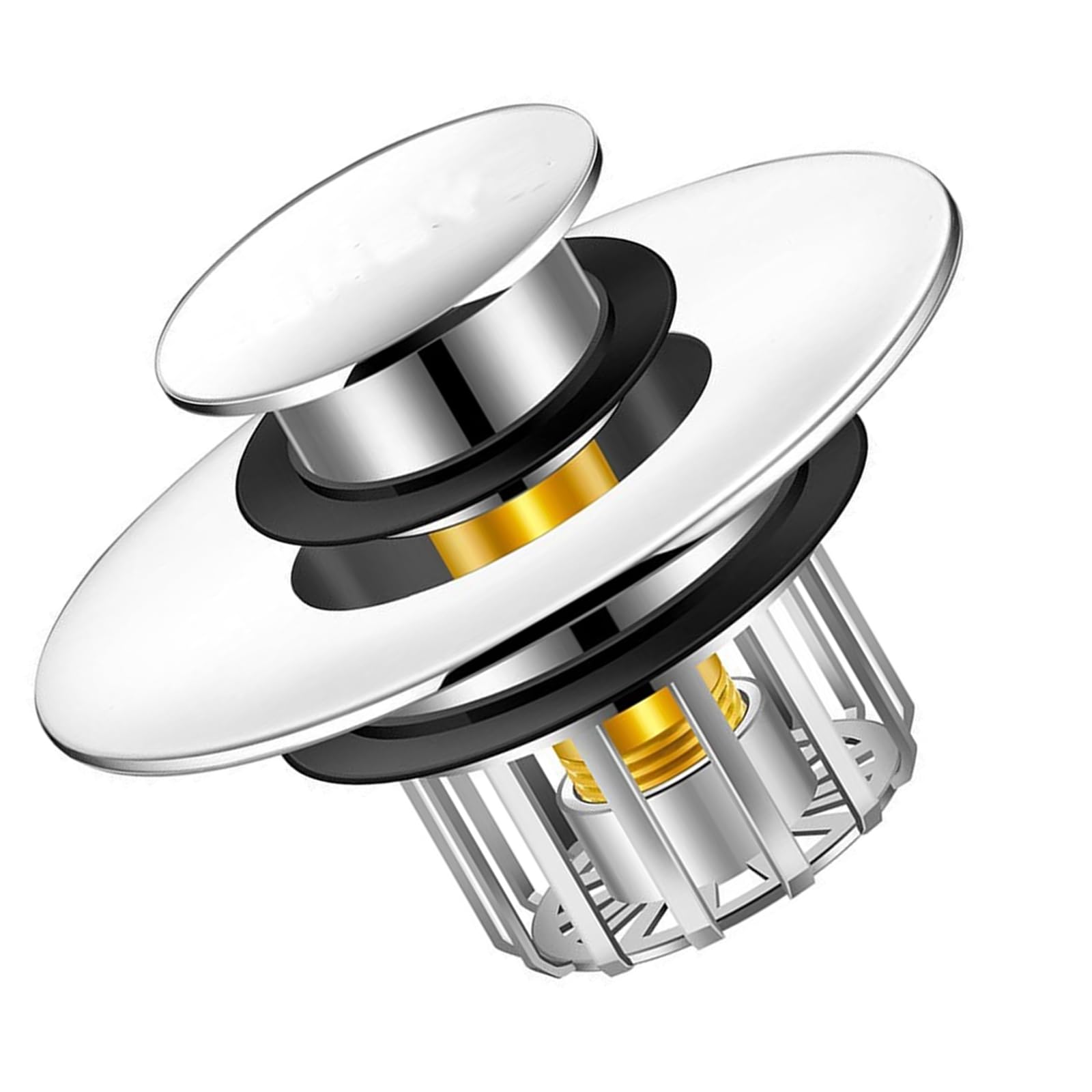 Buxuaaaa Model A Advanced Reversible Bath Cores General Popups Bathtubs Drain Plug Bathroom Bath Tub Drain Stoppers For Bathroom Use Quiet Bathing Drainages Solution