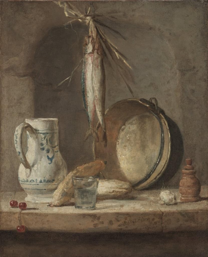 Impression d'art Chardin nature morte aux harengs finition premium - 5