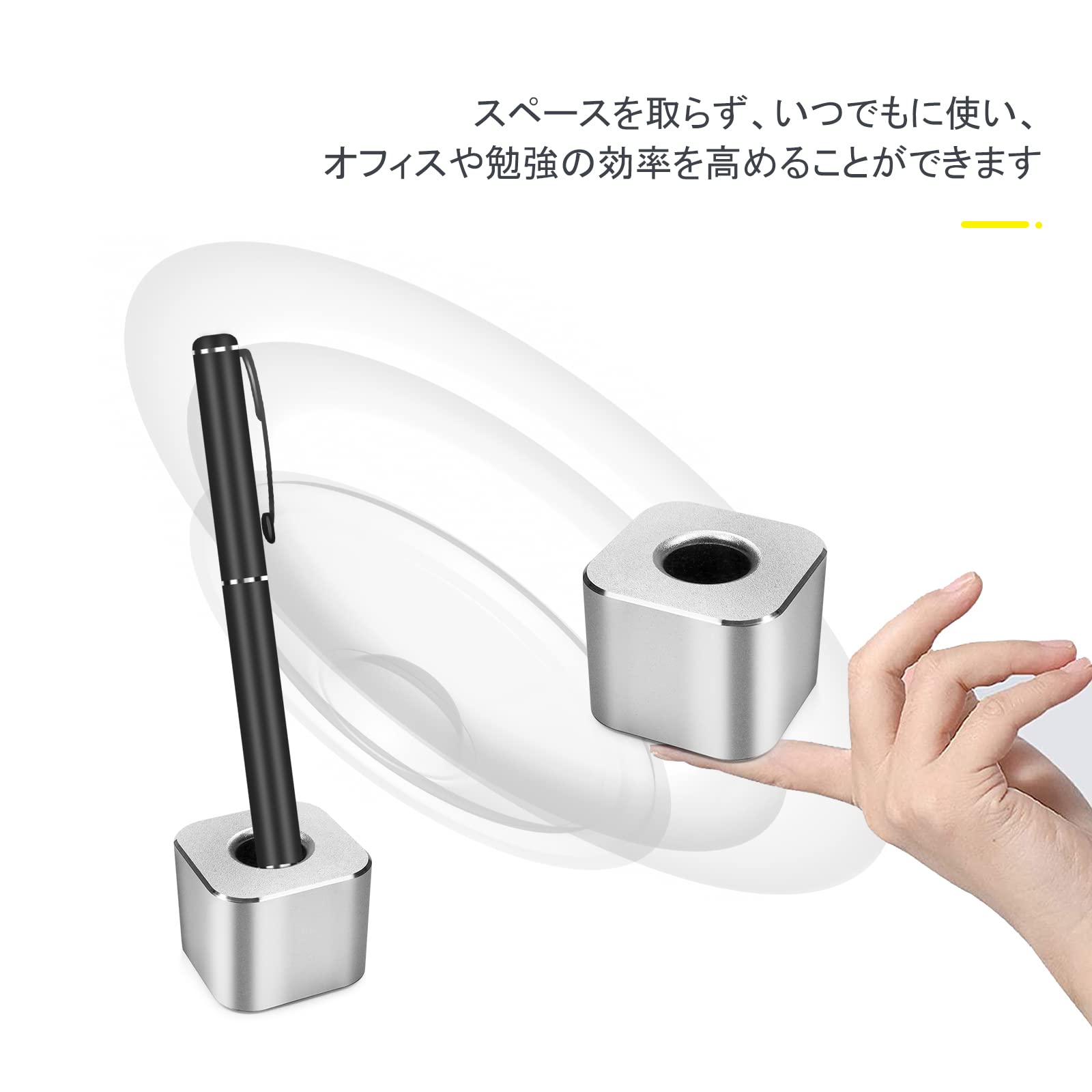 Amazon.co.jp: IRRVIN 2本セット ペン立て 16mm ペンスタンド シルバー