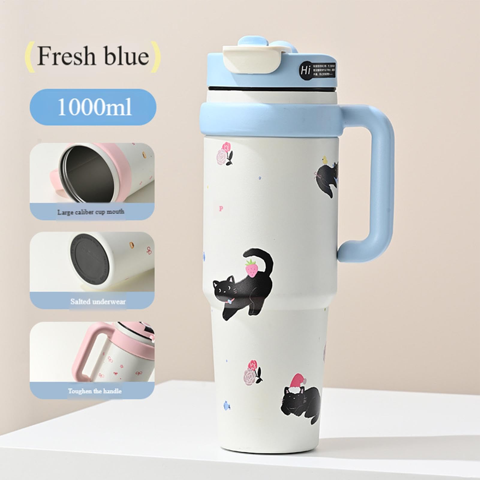 Isolierflaschen Thermoflaschen 1000 Milliliter auslaufsicherer Tumbler