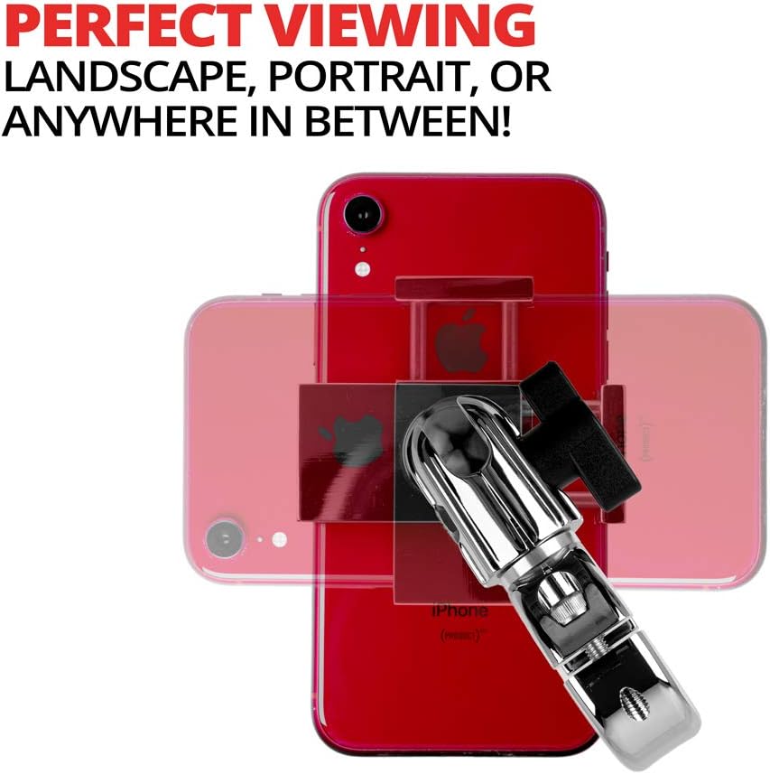 Get Discount 70% Price Chrome Motorcycle Mount for Phone - by TACKFORM [Enduro Series] - NO Slings Needed. Rock Solid Holder for Regular and Plus Sized iPhone and Samsung Devices. Industrial Spring Grip (red)