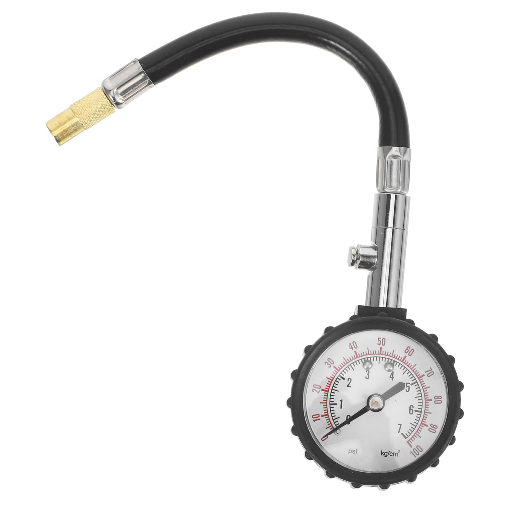 PRETYZOOM Car Tire Pressure Gauge Digital Tire Pressure Tester 7cm Diameter 25cm Tube and Protective Rubber Guard Random Style