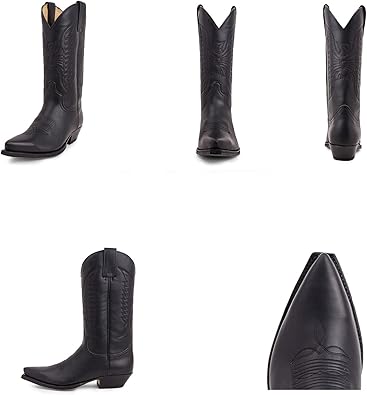 Zwarte NOTRE-V Cowboylaarzen AL330 Zwarte NOTRE-V Cowboylaarzen AL330