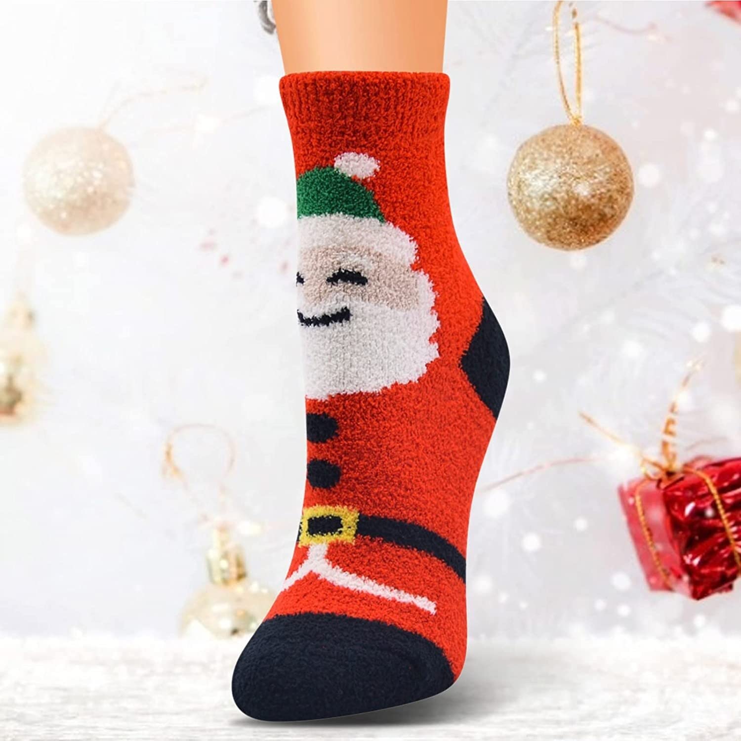 Calcetines Cómodos 10 Pares De Calcetines Térmicos Esponjosos Para Mujer, Tubo Medianos Con Forro Polar Peludos Súper Suaves Y Acogedores Suaves Reforzada