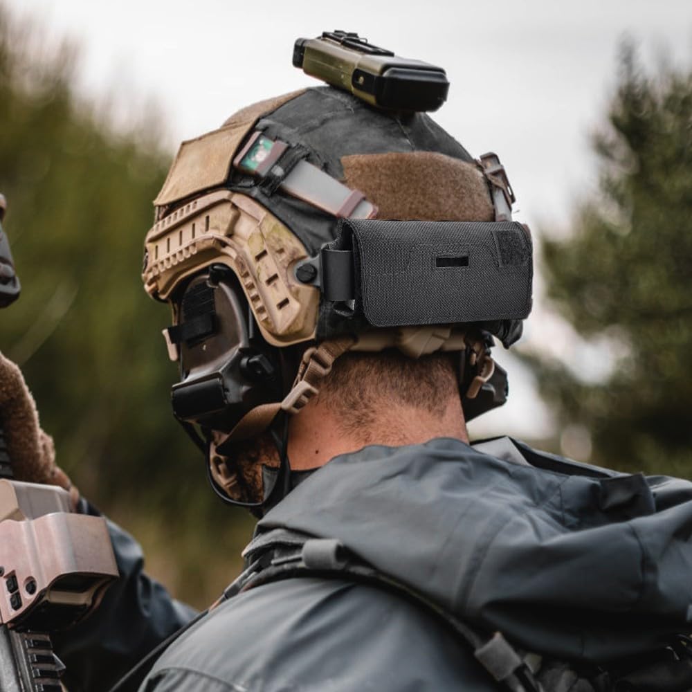 DONGKER Borsa per il peso di bilanciamento del casco, borsa tattica del contrappeso del sacchetto del contrappeso del casco per il casco tattico del