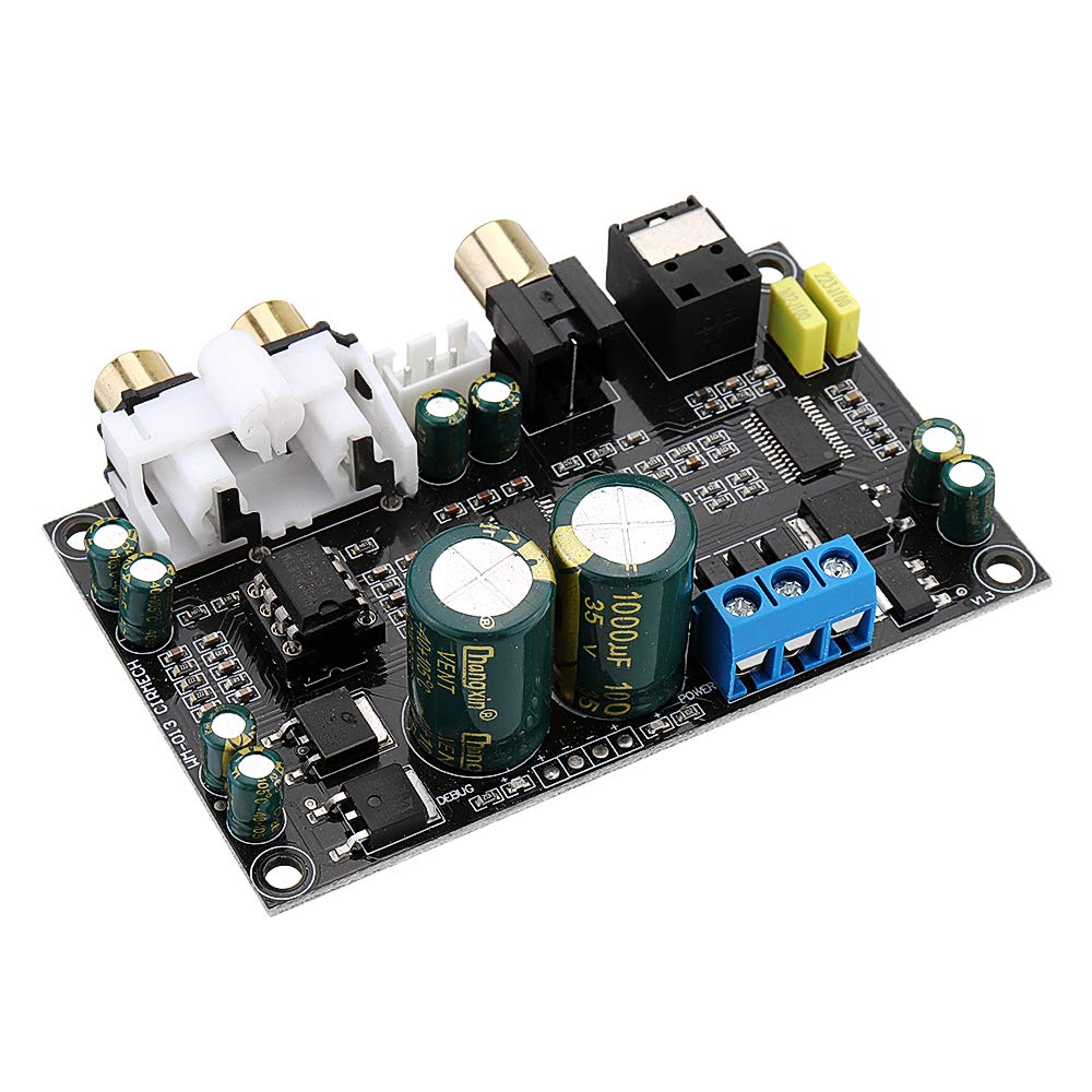 HiFi Cs8416 Cs4398 Interfaz Digital Decodificador De Audio Coaxial Óptico Spdif Dac Decodificador Soporte De Placa 24 bits 192Khz Ac12V