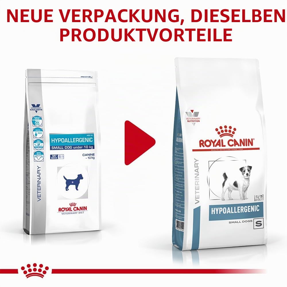ROYAL CANIN Veterinary Hypoallergenic SMALL Dogs | 3,5 kg | Diät-Alleinfuttermittel für ausgewachsene kleine Hunde | Zur Minderung von Nährstoffintoleranzerscheinungen