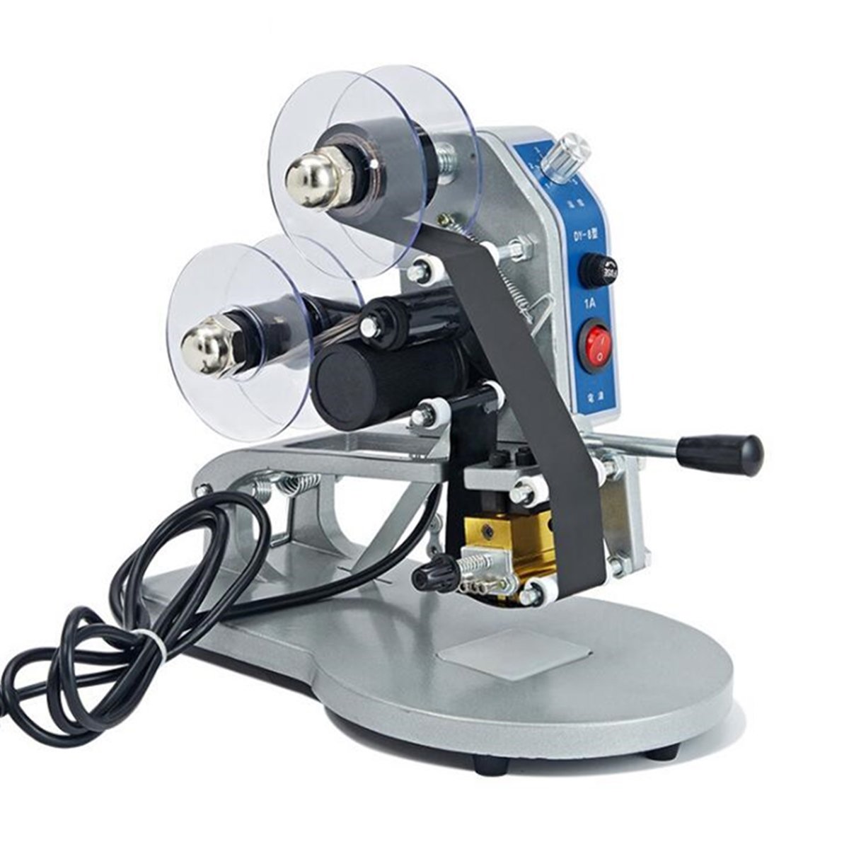 220V Manuale A Caldo Stampaggio Stampi Stampante Strumenti Termica Ribbon Data Code Printing Machine