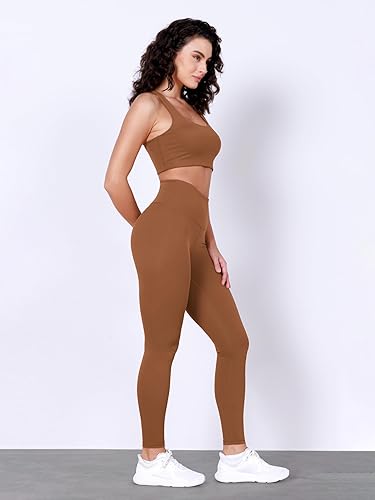 Miniatura 4 de ODODOS Leggings de entrenamiento con bolsillo trasero para mujer, pantalones de yoga de cintura alta de 2528 pulgadas