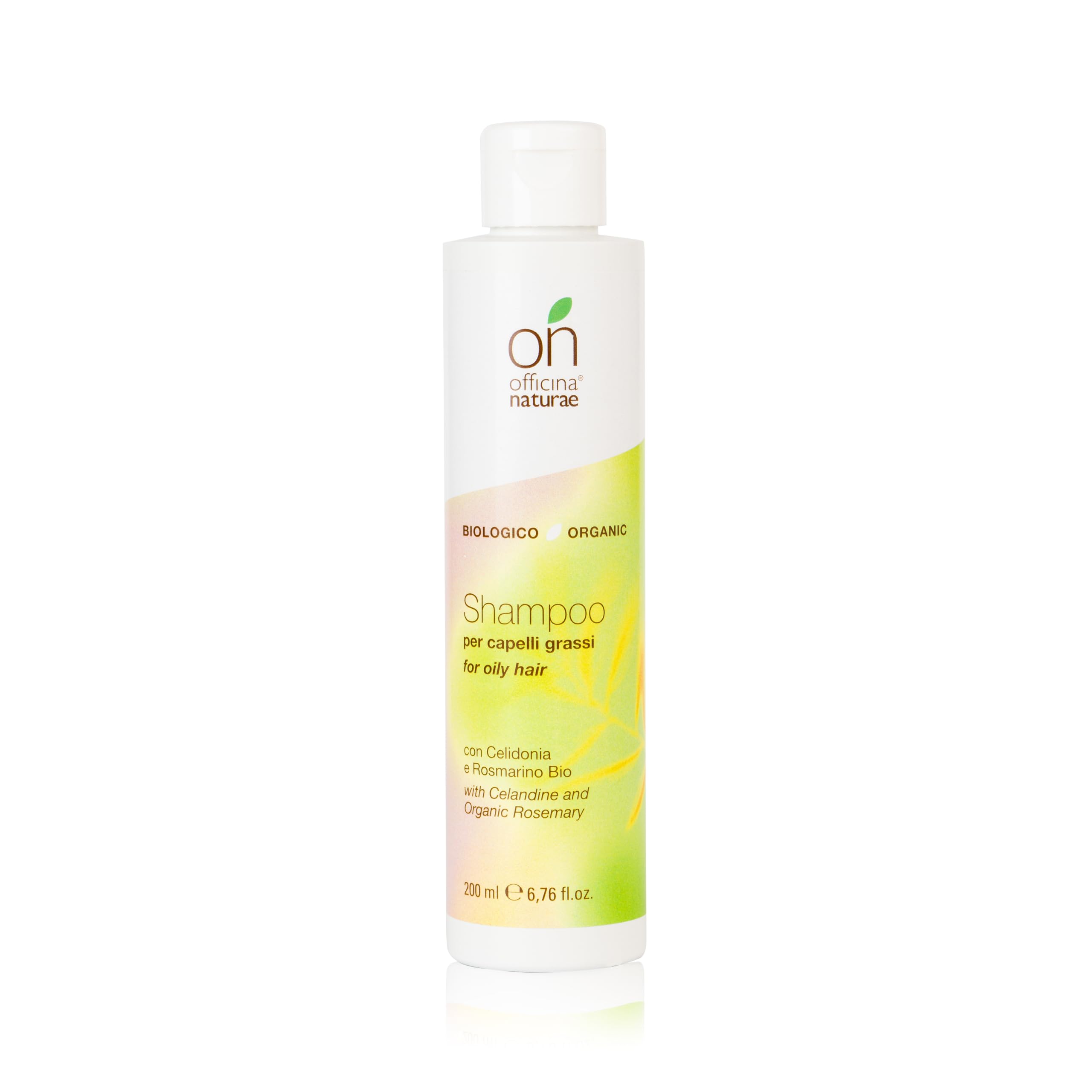 Officina Naturae | Onyou Shampoo per Capelli Grassi con Estratti di Celidonia e Rosmarino, Riduce il Sebo, Note Dolci, Fiorite, Agrumate e Muschiate, 200ml