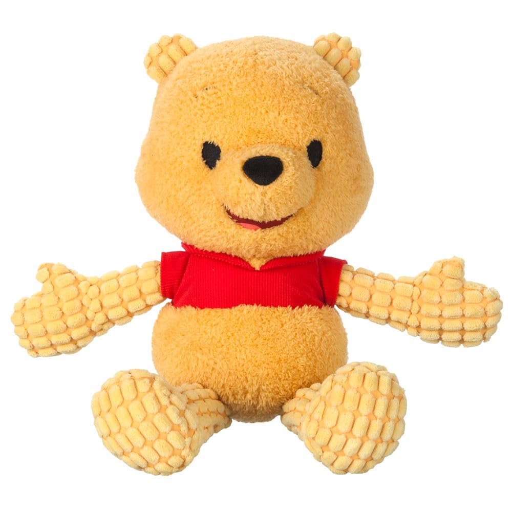 Disney Store Peluche ufficiale Blissful Buddies Fidget - Peluche Winnie The Pooh con dettagli ricamati, braccia e gambe - Peluche strutturato per bambini