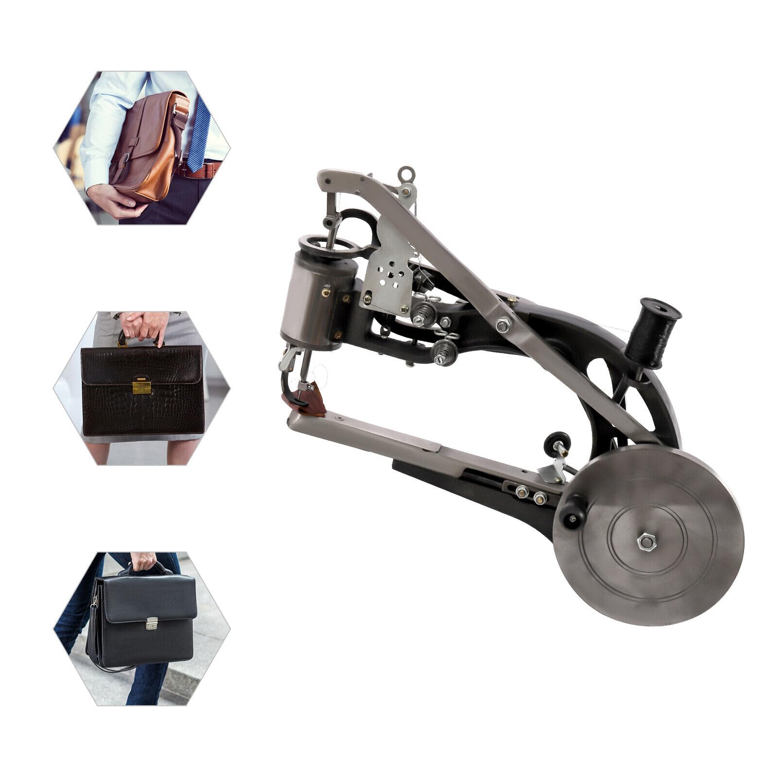 Macchina per scarpe, manuale calzolaio scarpa macchina creatore calzolaio/sellatore pelle cucito mano Cobbler riparazione macchina per scarpe supporto filo di nylon, filo di cotone e