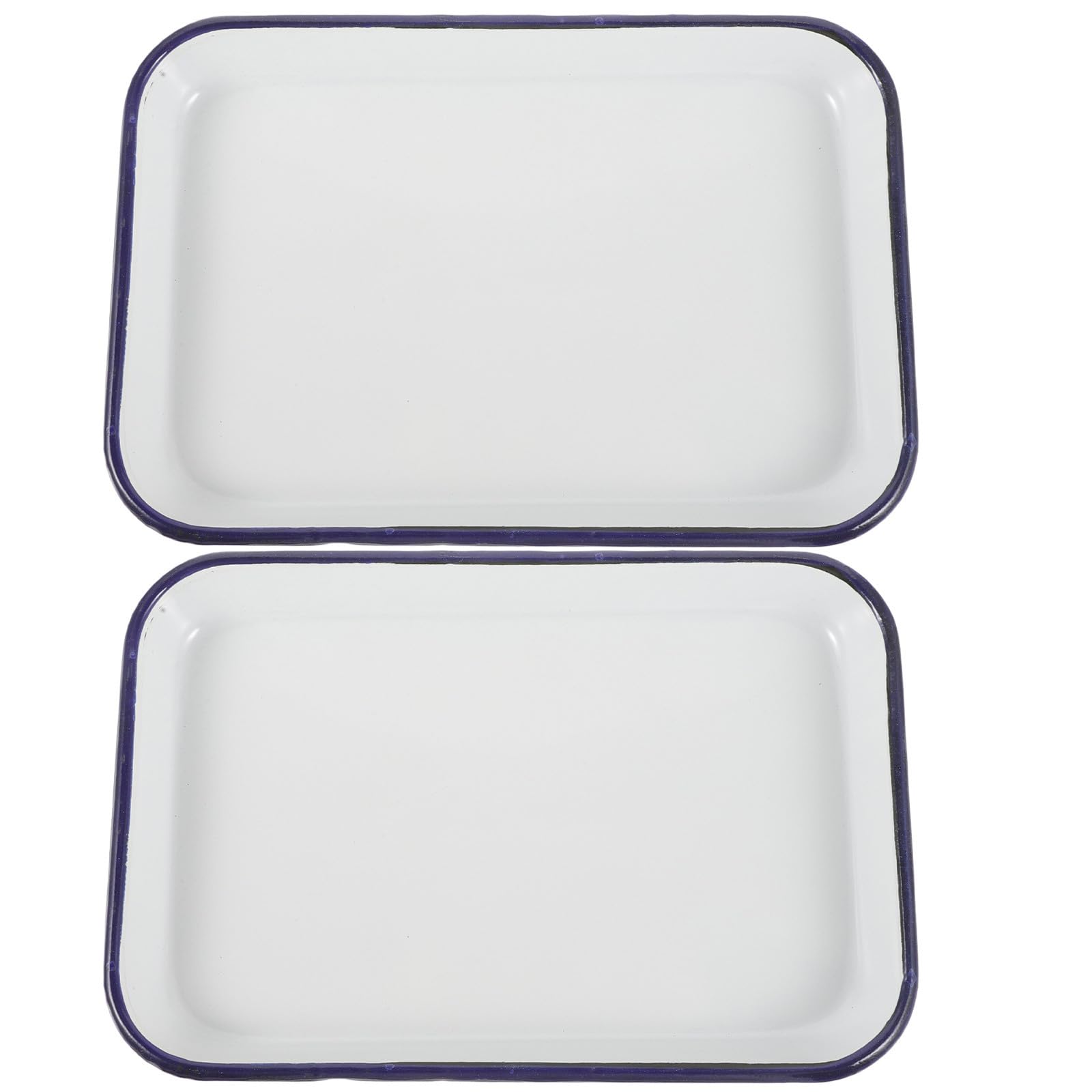 Bandeja para asar y hornear de esmalte rectangular Zerodeko para cenas familiares