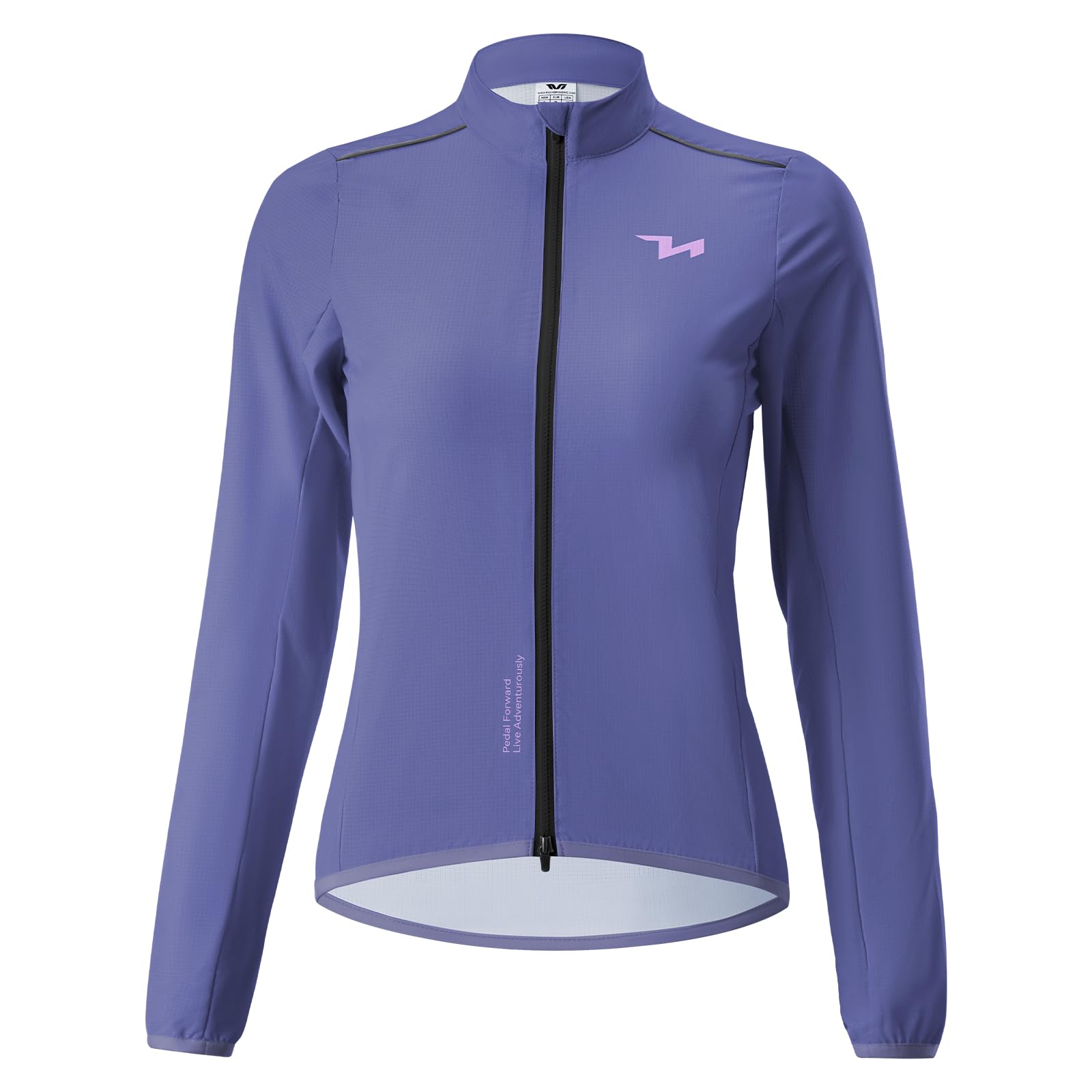 ROCKBROS TVI Fahrradjacke Damen Atmungsaktiv Leicht Fahrrad Jacke，Windbreaker Frauen Radjacke für Laufen Pendeln Laufen Wandern Camping Outdoorsport