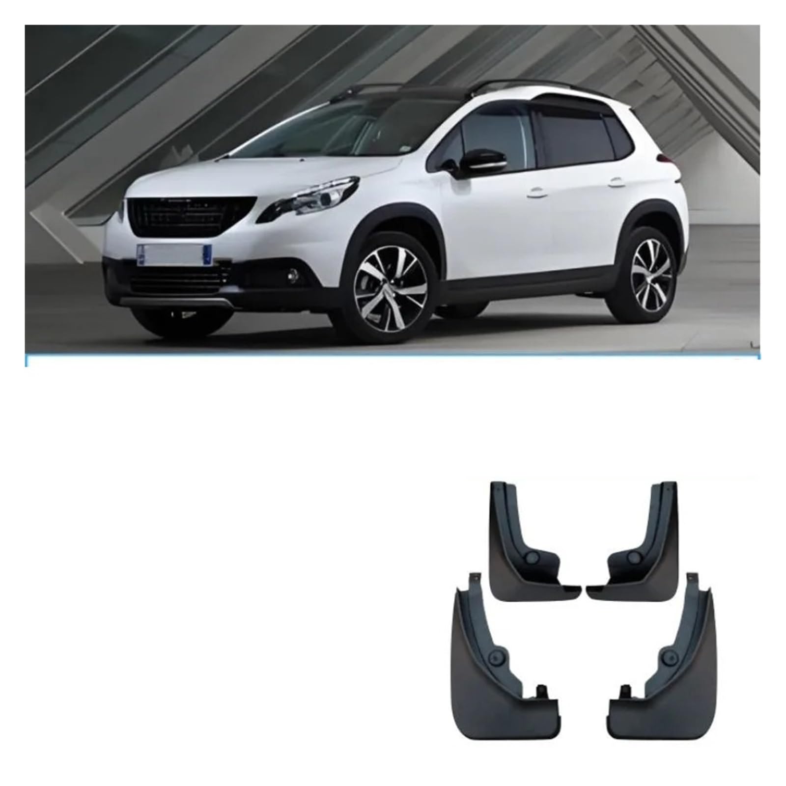 Voiture Mud Flaps pour Peugeot 3008 GT 2017 2018 2019 2020 2021 2022 2023 Garde-Boue Avant Et Arrière Bavettes Avant et Arrière