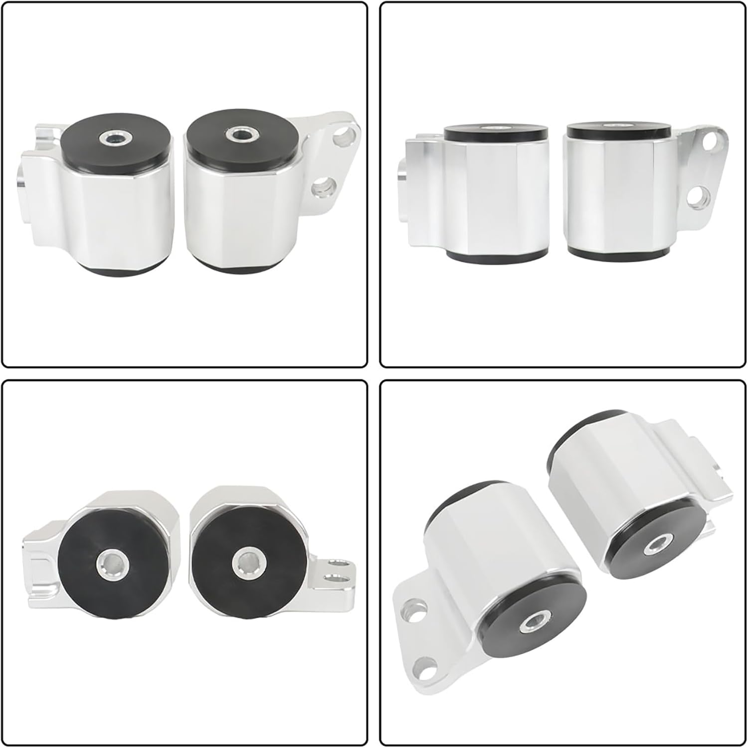 WFLNHB Billet Engine Motor Mount Set Replacement for Honda Civic Si K20 K24 2006-2011