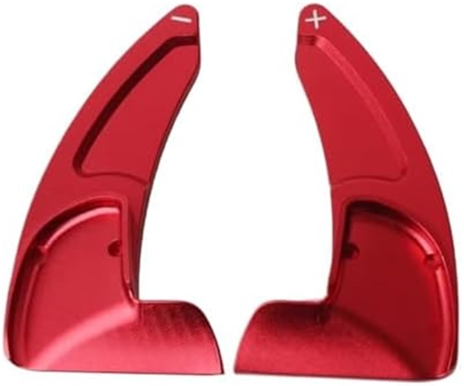 Clynex Red Car Shift Paddle Trim Paddles Shifters, For Dodge, For Charger, For Challenger 2015-2021 Durango 2014-2021 Car Steering Wheel Paddle Shifter Extender Sticker(Red)