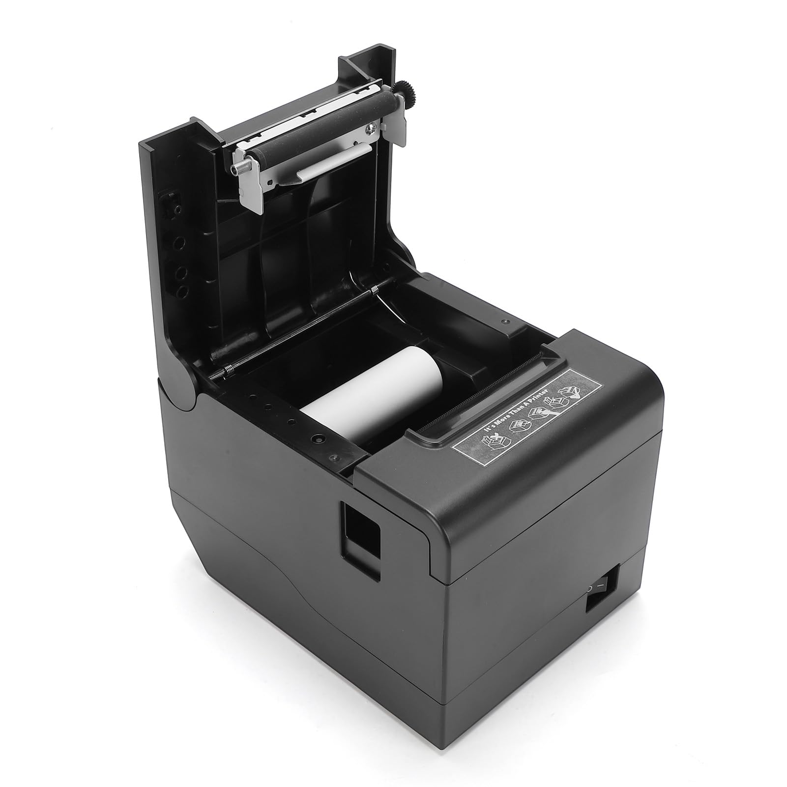 Bisofice Impresora térmica de recibos de 80 mm, impresora de recibos POS compatible con corte automático, ESC/POS, (260 mm/s, USB +WiFi)