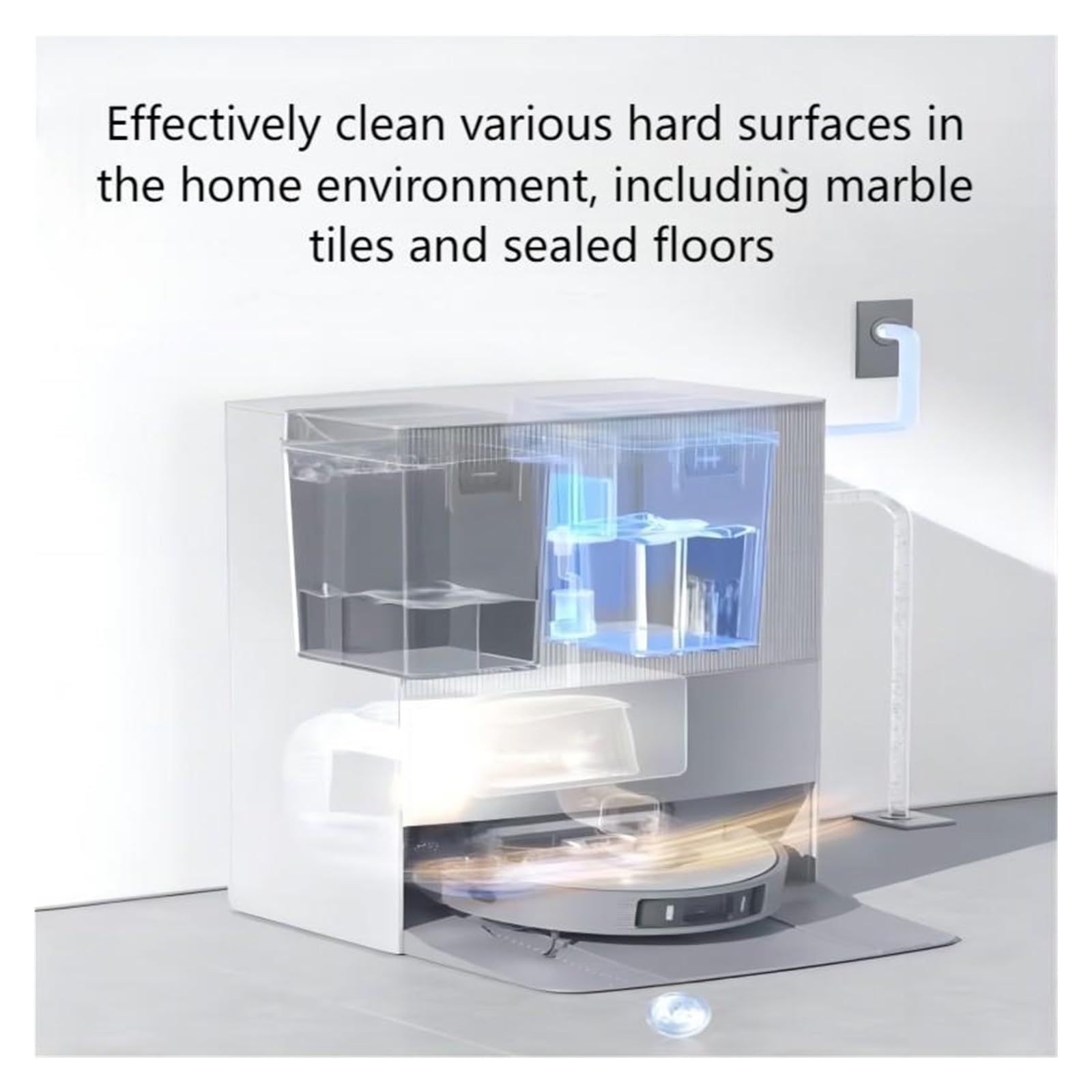 Detergente For Pavimenti 1L, Compatibile Con ECOVACS, T5/T8/T9/T10/X1 N9 Robot Aspirapolvere Accessori T20 Soluzione Di Pulizia(1pcs)