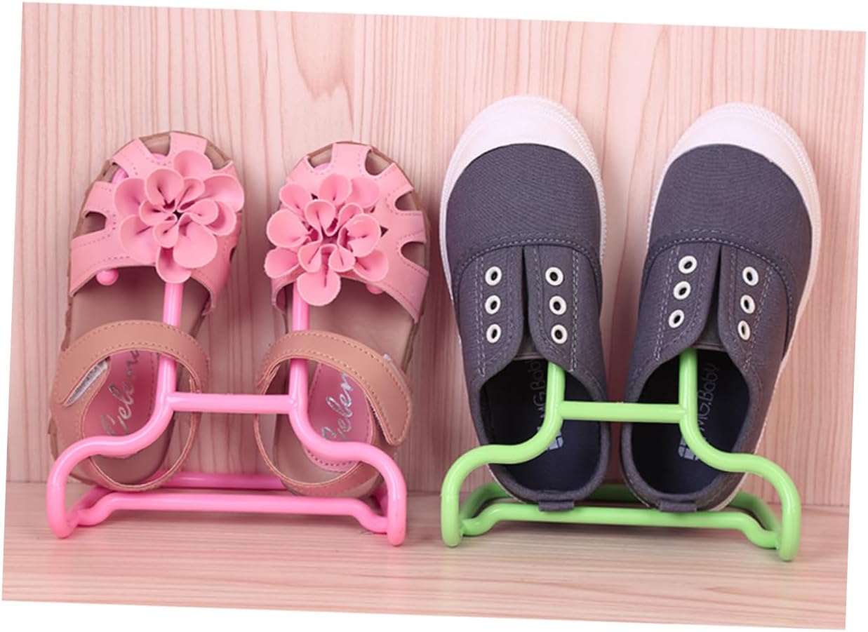 OUNONA Kids Hanging Shoe Organizer, 2 Pack PP Shoe Rack for Closet