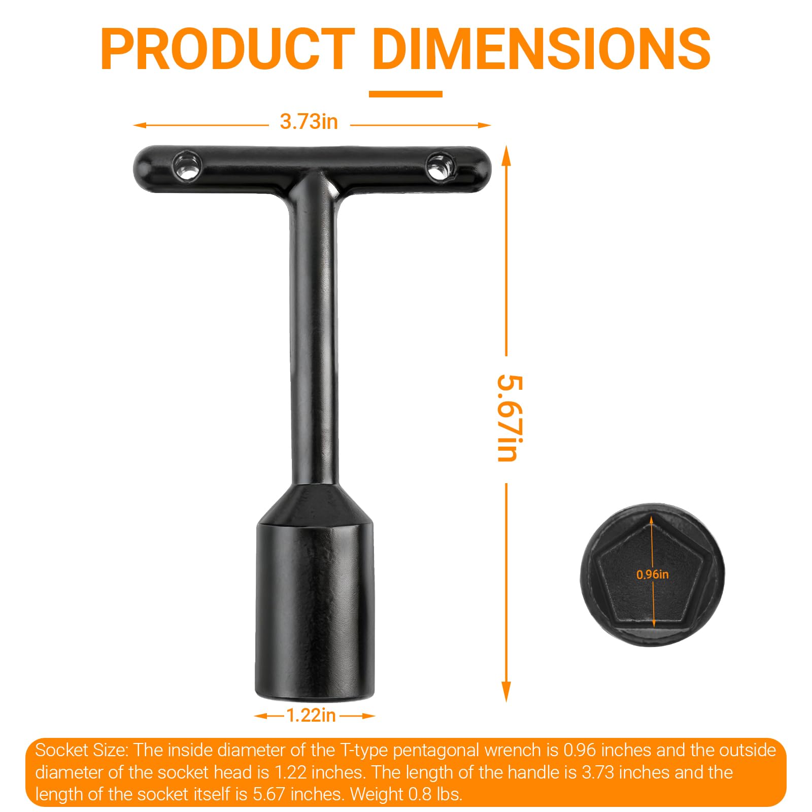 ウォーマトロン DONFON All-steel penta wrenches, T-handle for Maddox floor-mounted