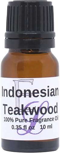 Eclectic Lady - Aceite aromático de madera de teca indonesia, 0.3 fl oz (0.3 fl oz), aceites difusores de larga duración, aromaterapia