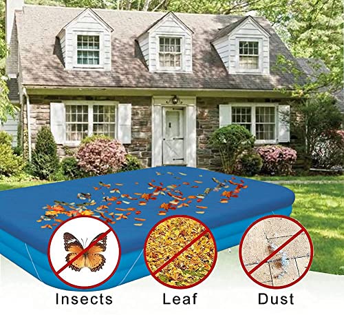 Rectangular Pool Cover, Pool Covers For Above Ground Pools，Fits 10 Ft X 6 Ft Inflatable Rectangle Swimming Pool Cover, Dustproof Square For Garden Outdoor Paddling Family Pools Protector #TOP3